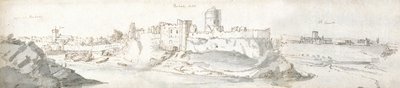Pembroke Castle, ca. 1678 door Francis Place