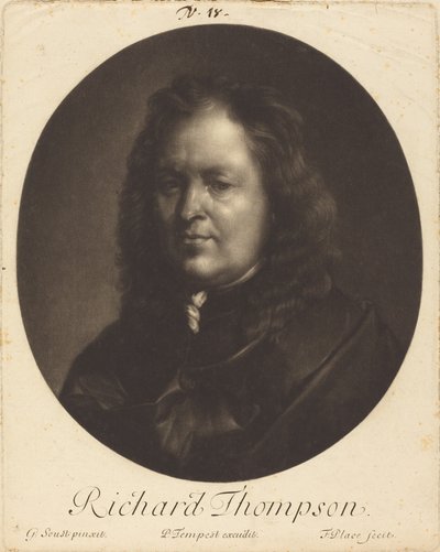 Richard Tompson door Francis Place after Gerard Soest