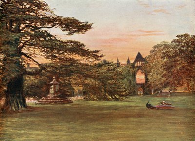 Tuin van Newstead Abbey door Francis S. Walker