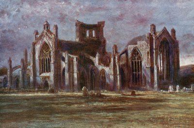 Melrose Abbey door Francis S. Walker