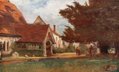 Stoke Poges Kerkhof door Francis S. Walker