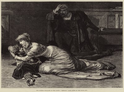 De Comédie Française in de Gaiety, Hernani, laatste scène van de vijfde akte door Francis S. Walker
