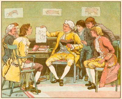 Het verlaten dorp door Oliver Goldsmith door Francis S. Walker