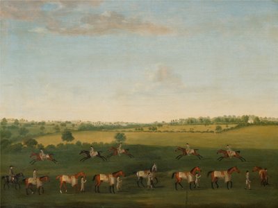 De renpaarden van Sir Charles Warre Malet tijdens de training door Francis Sartorius