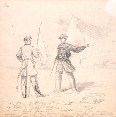 Vredesvlag, c.1860 door Francis Schell
