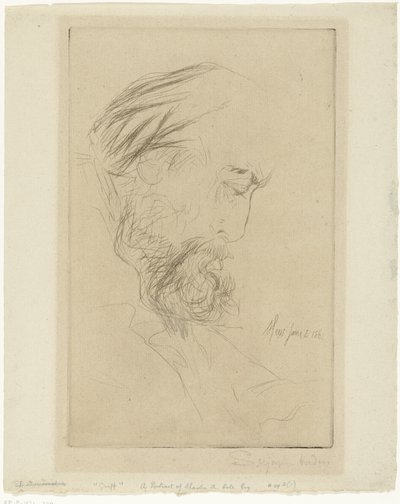 Portret van Charles Cole door Francis Seymour Haden (Sir) (signed by artist)