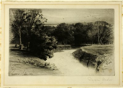 Een zonsondergang in Ierland door Francis Seymour Haden