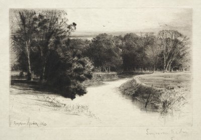 Een zonsondergang in Ierland door Francis Seymour Haden
