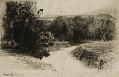 Een zonsondergang in Ierland door Francis Seymour Haden