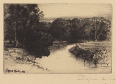 Een zonsondergang in Ierland door Francis Seymour Haden