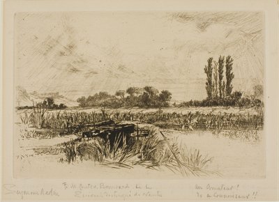 Een waterweide door Francis Seymour Haden