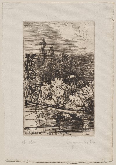 Barbeel vissen door Francis Seymour Haden