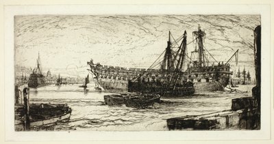 Het Slopen van de Agamemnon, Nr. 1 door Francis Seymour Haden