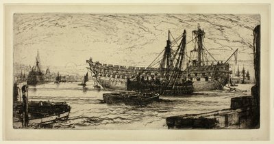 Het Slopen van de Agamemnon, Nr. 1 door Francis Seymour Haden