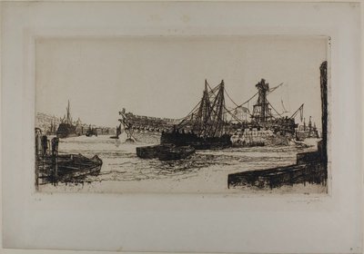 Het uit elkaar halen van de Agamemnon, nr. II door Francis Seymour Haden