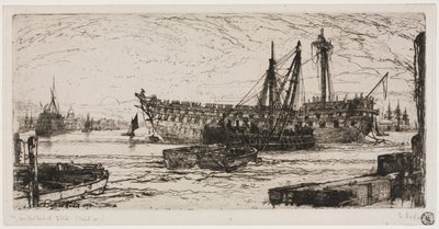 Het Uiteenvallen van de Agamemnon door Francis Seymour Haden