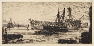 Ontmanteling van de “Agamemnon” door Francis Seymour Haden