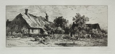 Bourgondische Huisjes door Francis Seymour Haden