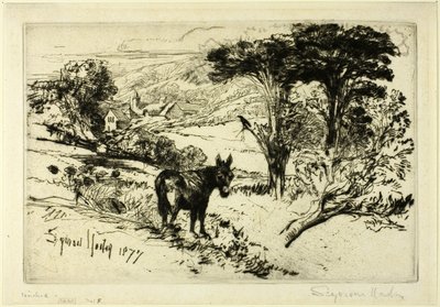 Challow Boerderij door Francis Seymour Haden