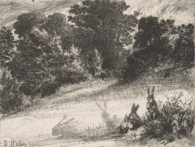 Combe Bottom, 1860 door Francis Seymour Haden
