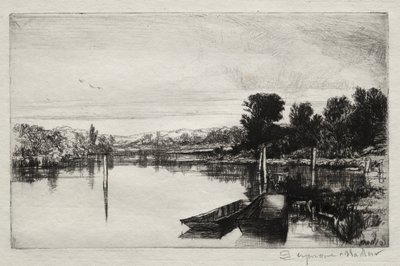 Egham, 1859 door Francis Seymour Haden