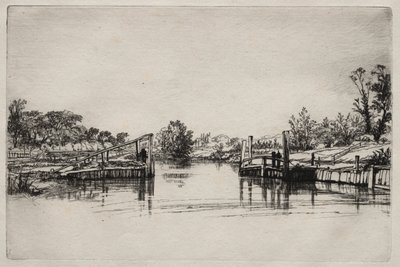 Egham Sluis door Francis Seymour Haden
