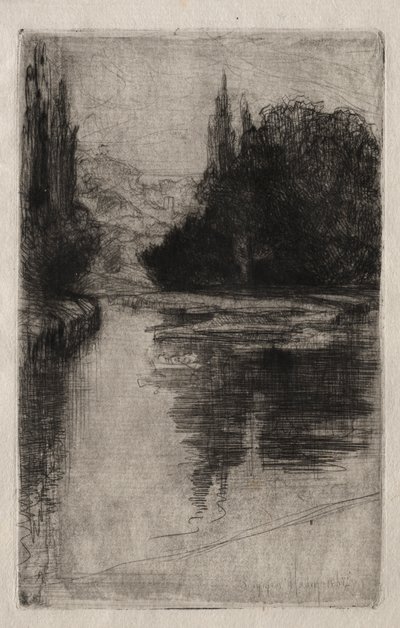 Avond, 1864 door Francis Seymour Haden