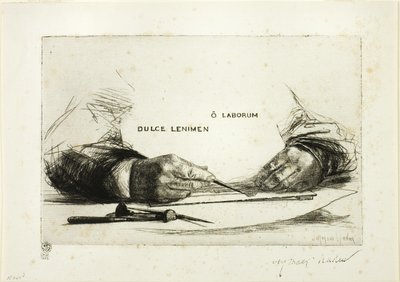 Handen Etching-O Laborum door Francis Seymour Haden