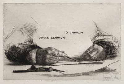 Handen ets, 1865 door Francis Seymour Haden