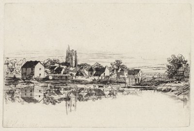 Kidwelly Stad door Francis Seymour Haden