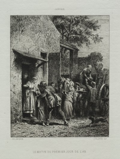 De ochtend van nieuwjaarsdag door Francis Seymour Haden