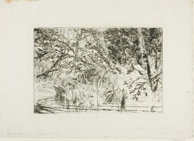 De monding van een beek, nr. II door Francis Seymour Haden
