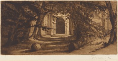 Mytton Hall door Francis Seymour Haden