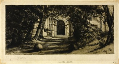 Mytton Hall door Francis Seymour Haden