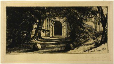 Mytton Hall door Francis Seymour Haden