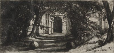 Mytton Hall door Francis Seymour Haden