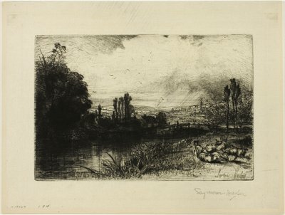 Op de Test door Francis Seymour Haden