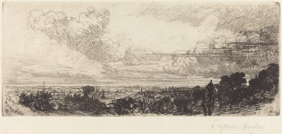 Uit het studieraam door Francis Seymour Haden