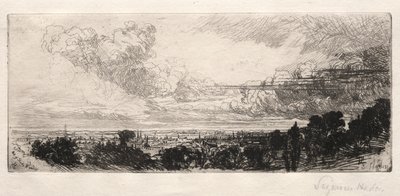Uit het studieraam door Francis Seymour Haden