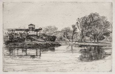 Spoorweginbreuk door Francis Seymour Haden