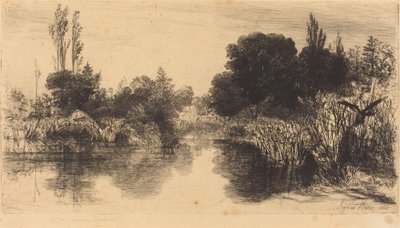 Shere Mill Pond (De Grotere Plaat) door Francis Seymour Haden