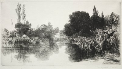 Shere Mill Pond, No. 11 De Grote Plaat, 1860 en later door Francis Seymour Haden