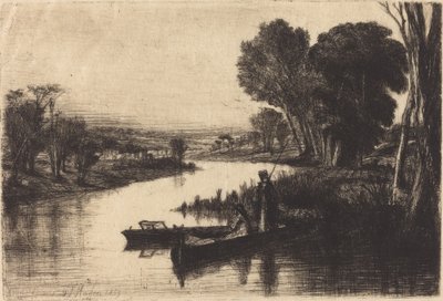 Thames Vissers door Francis Seymour Haden