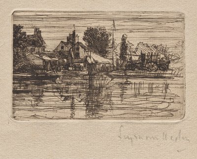 Thameszijde door Francis Seymour Haden