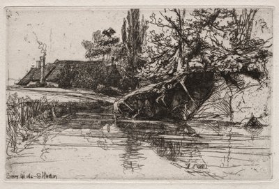 Het Gracht Huis door Francis Seymour Haden