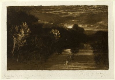 Winchelsea-kanaal door Francis Seymour Haden