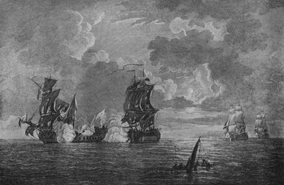 Verovering van de Foudroyant, c1760 door Francis Swaine