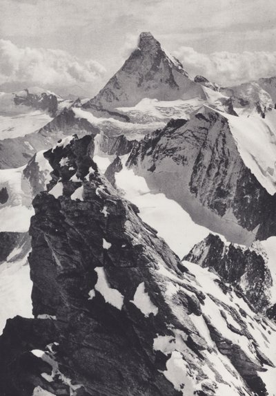 Pennine Alpen: Een Gendarme op de Zinal Rothhorn door Francis Sydney Smythe
