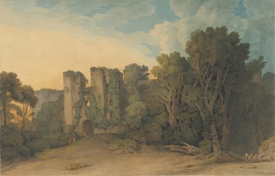 Berry Pomeroy Castle in het graafschap Devon, 1775-1805 door Francis Towne