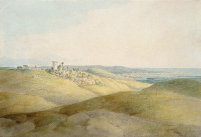 Pough Hill, nabij Bude, Cornwall door Francis Towne
